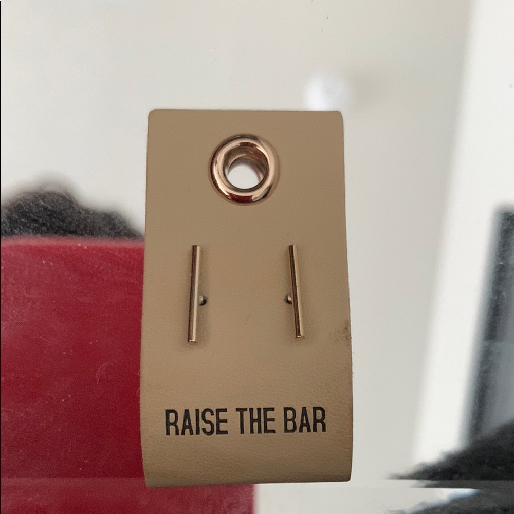 Gold Bar Earrings